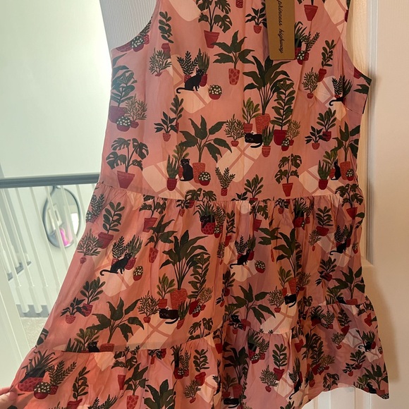 Modcloth Plants and Cats Dress - Picture 3 of 5